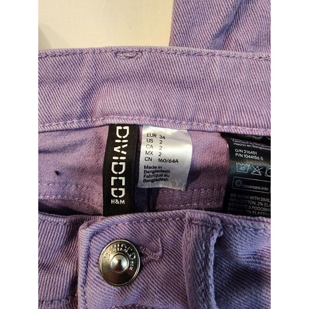 H&M Divided Pastel Purple Denim Jeans
